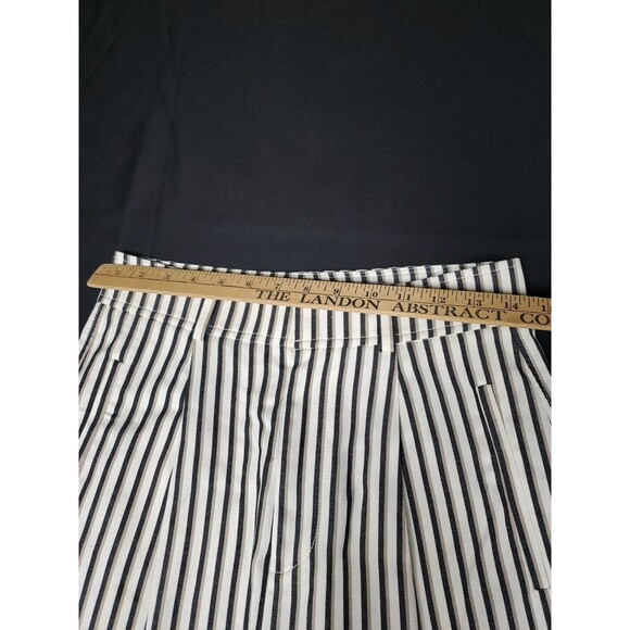 Everlane Women's The Draper High Rise Pleated Pant in Buttersmooth Striped 4S - Picture 3 of 5